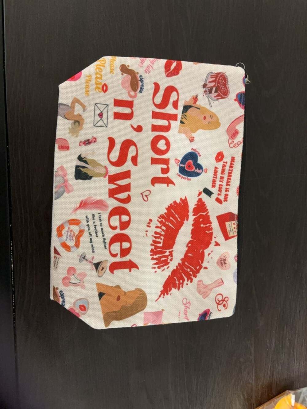 Sabrina Carpenter Short n' Sweet Tour Cosmetic Pouch